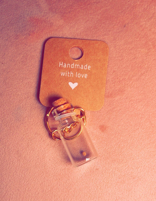 Mustard seed keychain